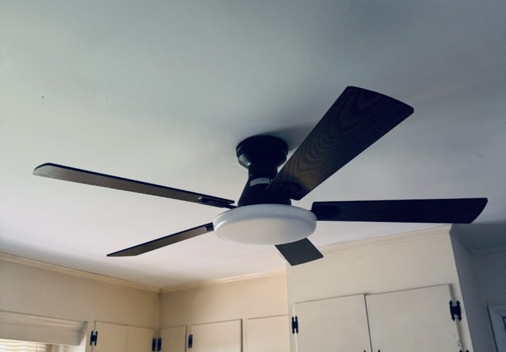 Residential ceiling fan installation