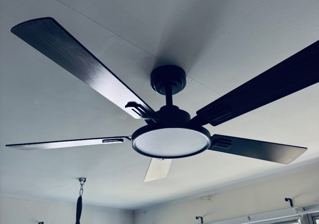 Residential ceiling fan installation